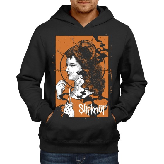 Rockwear Brasil - Moletom Slipknot 11 Rockwear Preto