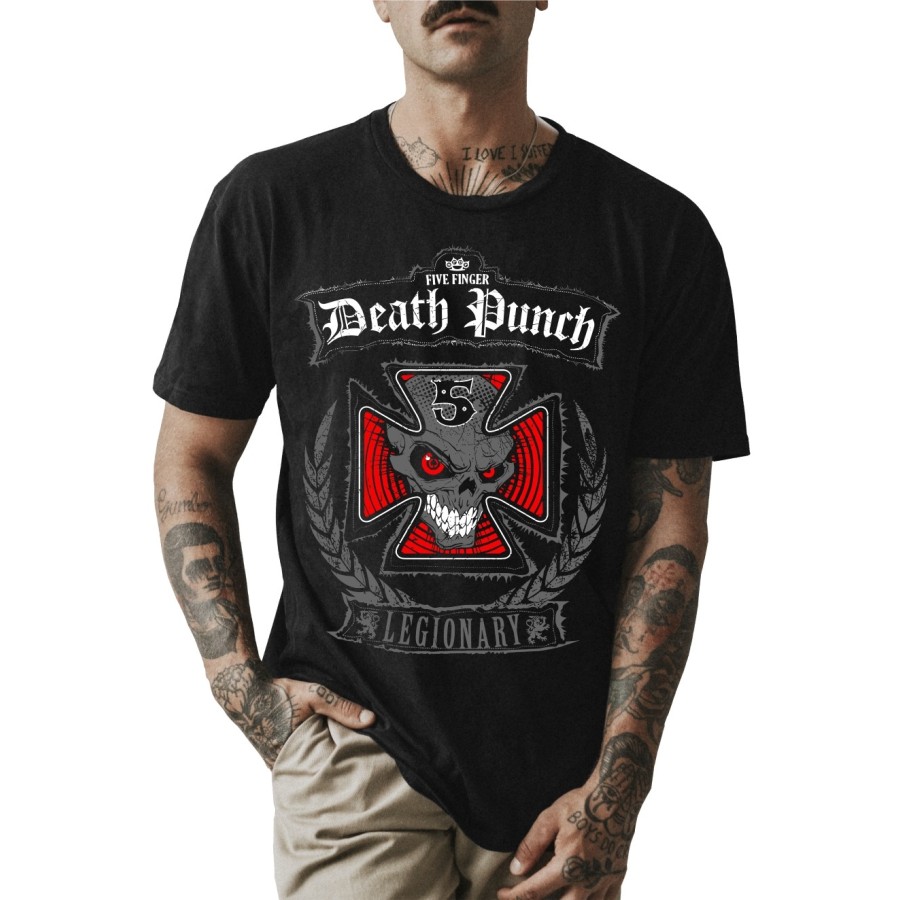 Rockwear Brasil - Camiseta Five Finger Death Punch 3 Rockwear Preta