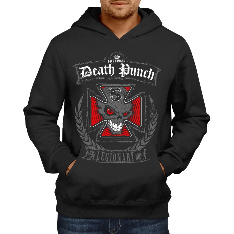 Rockwear Brasil - Moletom Five Finger Death Punch 3 Rockwear Preto