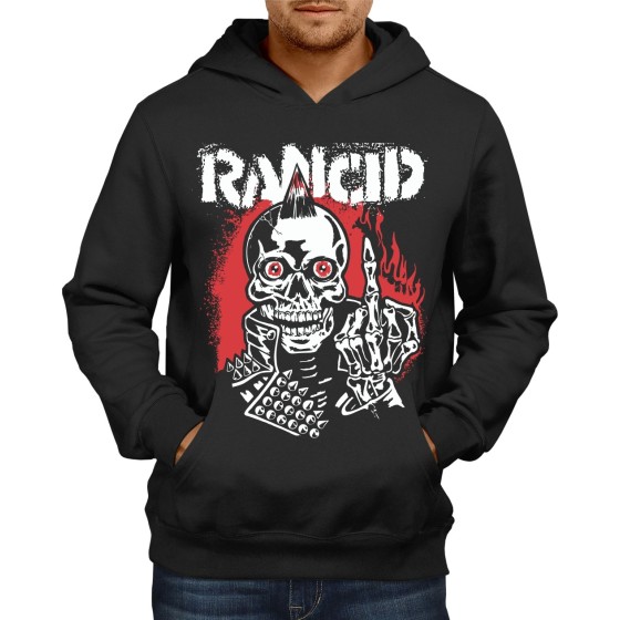 Rockwear Brasil - Moletom Rancid 4 Rockwear Preto