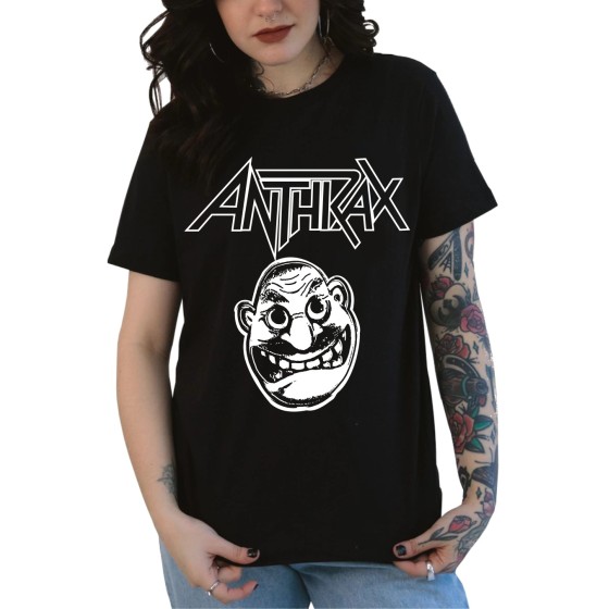 Rockwear Brasil - Baby look Anthrax 2 Rockwear Preta