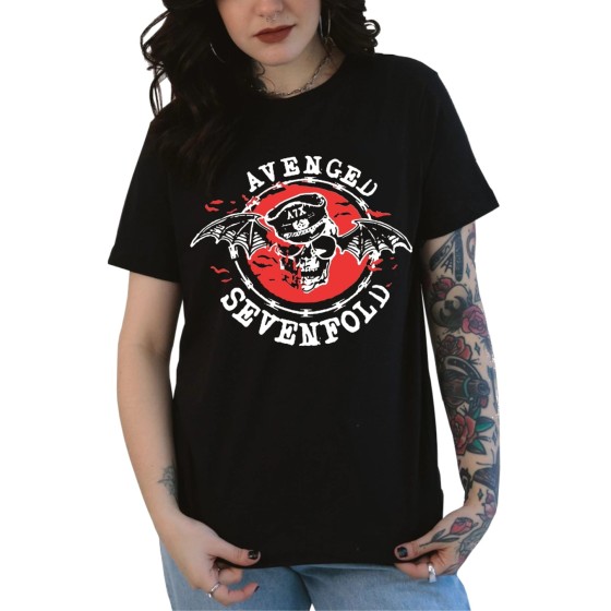 Rockwear Brasil - Baby look Avenged Sevenfold 2 Rockwear Preta