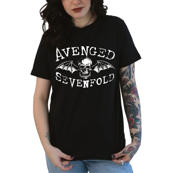 Rockwear Brasil - Baby look Avenged Sevenfold 3 Rockwear Preta