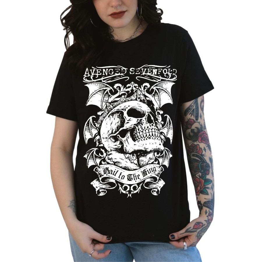 Rockwear Brasil - Baby look Avenged Sevenfold 5 Rockwear Preta