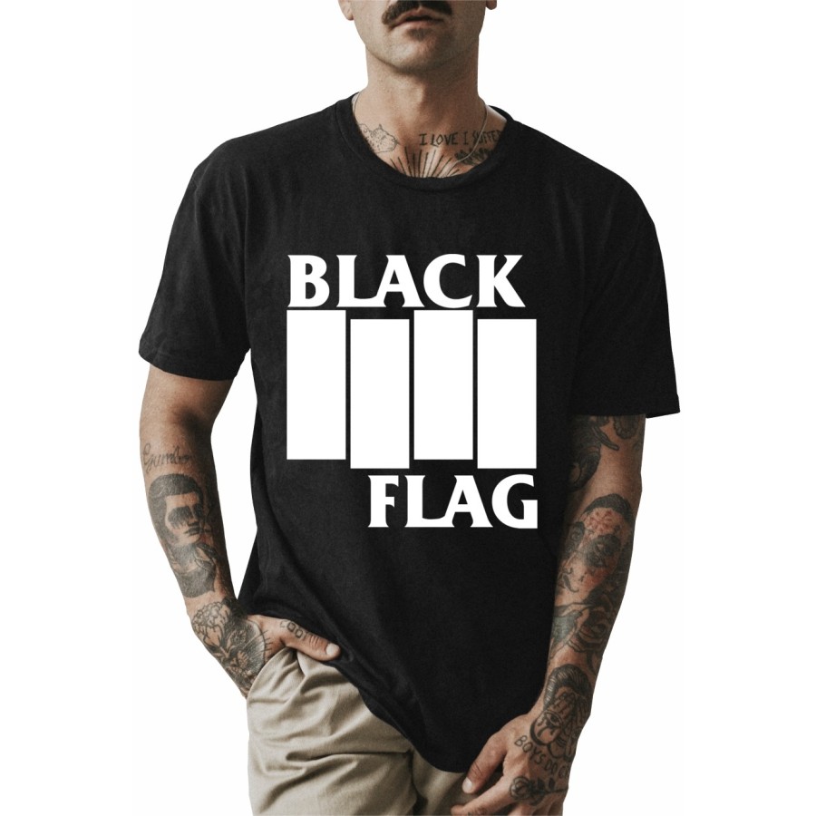 Rockwear Brasil - Camiseta Black Flag Rockwear Preta