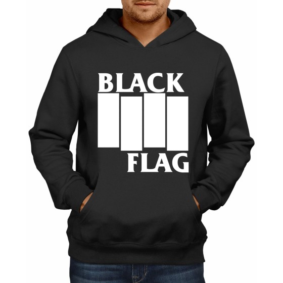 Rockwear Brasil - Moletom Black Flag Rockwear Preto