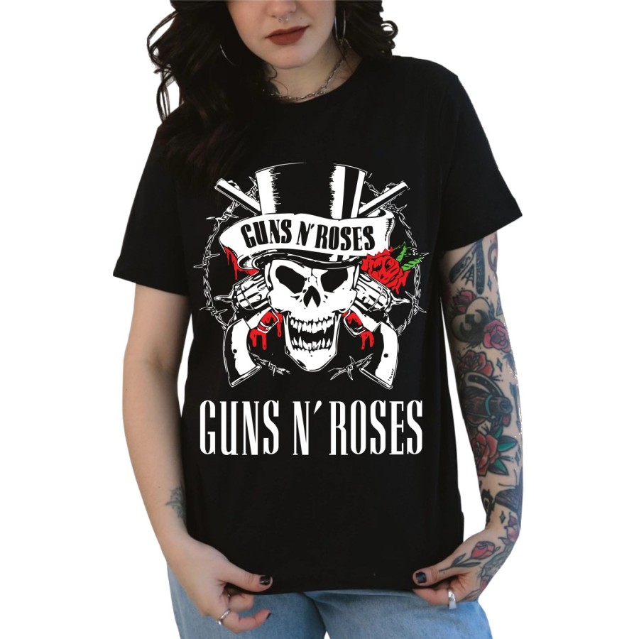 Rockwear Brasil - Baby look Guns n' Roses Rockwear Preta