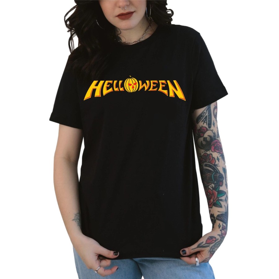 Rockwear Brasil - Baby look Helloween Rockwear Preta