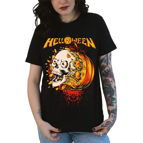 Rockwear Brasil - Baby look Helloween 2 Rockwear Preta