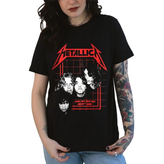 Rockwear Brasil - Baby look Metallica 2 Rockwear Preta