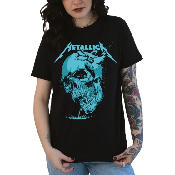 Rockwear Brasil - Baby look Metallica 6 Rockwear Preta