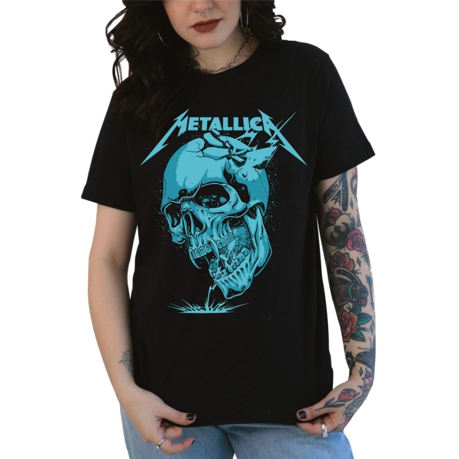 Rockwear Brasil - Baby look Metallica 6 Rockwear Preta