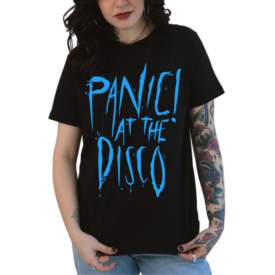 Rockwear Brasil - Baby look Panic At The Disco Rockwear Preta