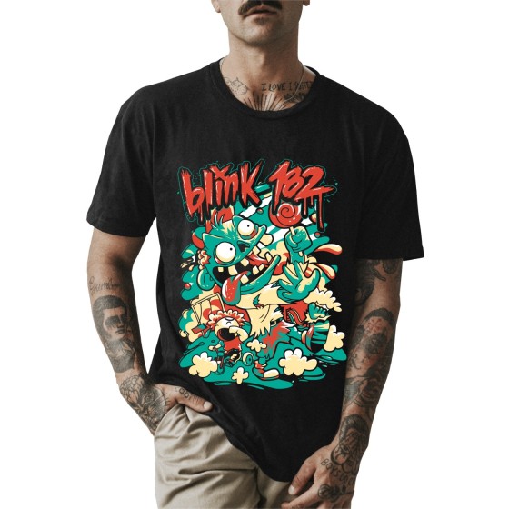 Rockwear Brasil - Camiseta Blink-182 Rockwear Preta