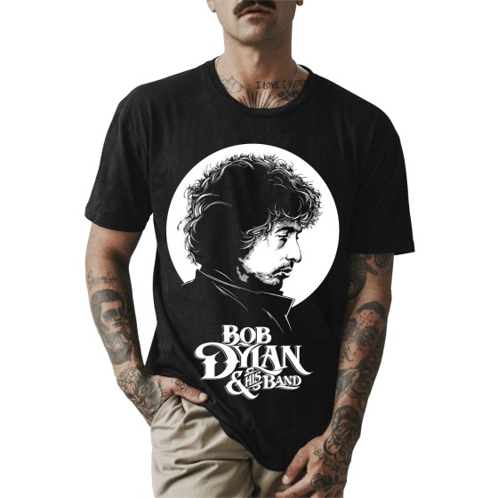 Rockwear Brasil - Camiseta Bob Dylan Rockwear Preta