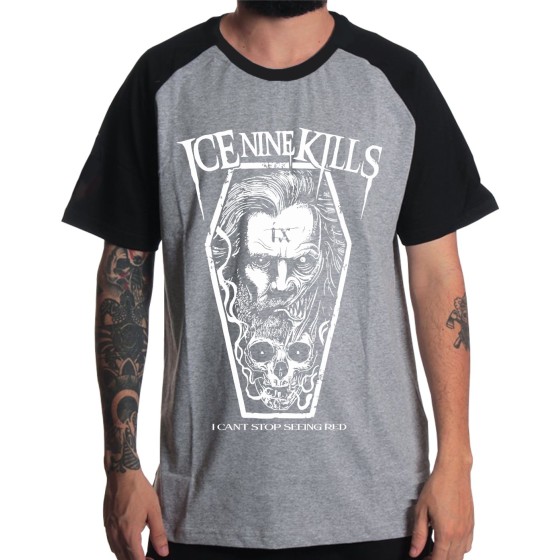 Rockwear Brasil - Camiseta Raglã Ice Nine Kills Rockwear Preta