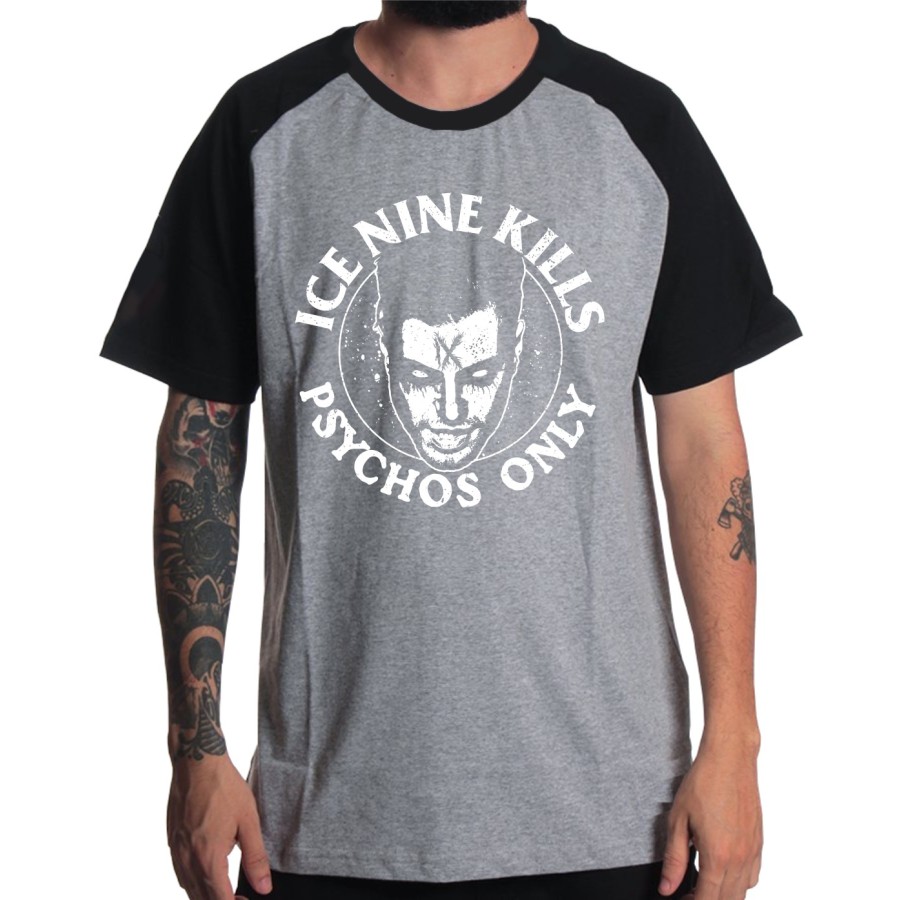 Rockwear Brasil - Camiseta Raglã Ice Nine Kills 5 Rockwear Preta