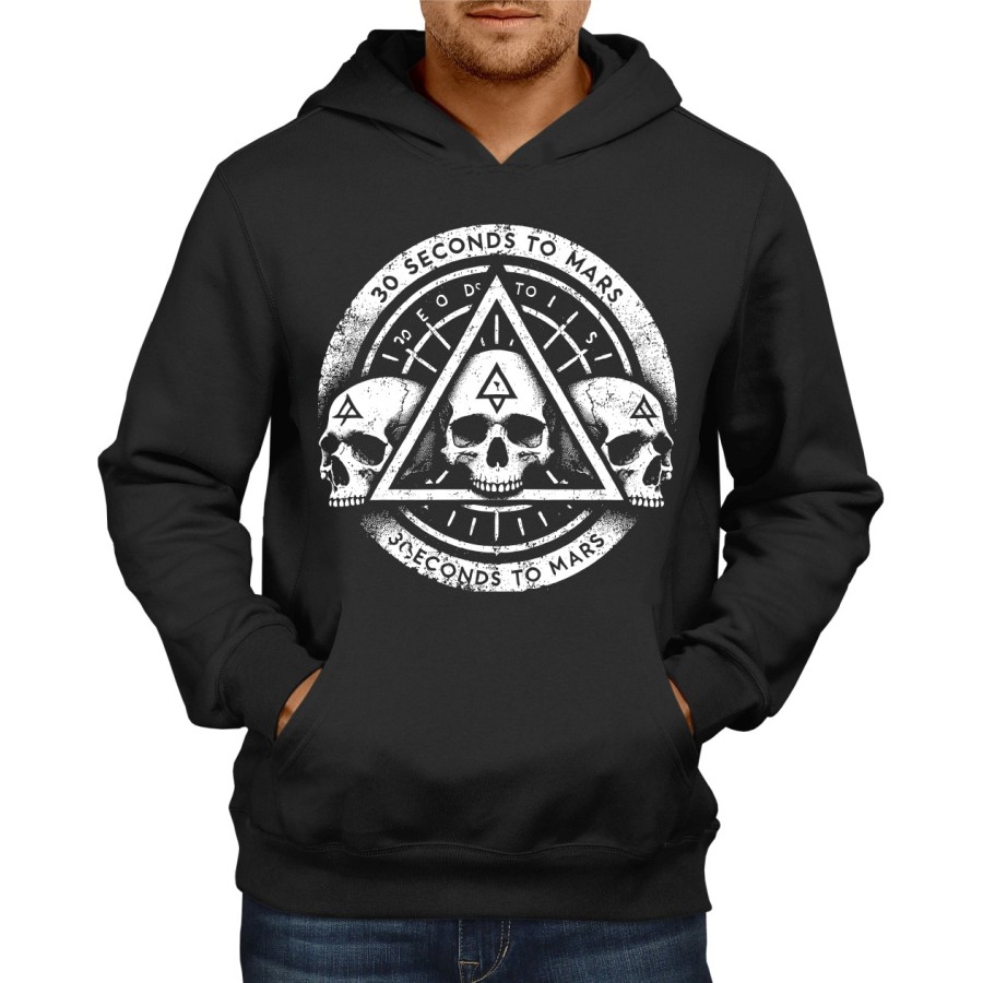 Rockwear Brasil - Moletom 30 Seconds To Mars 4 Rockwear Preto