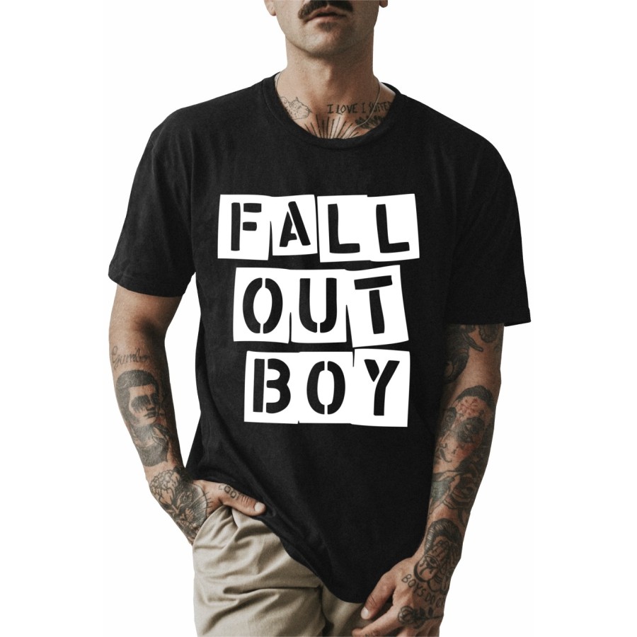 Rockwear Brasil - Camiseta Fall out Boy Rockwear Preta