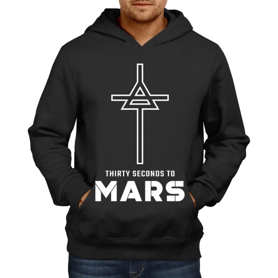 Rockwear Brasil - Moletom 30 Seconds To Mars 5 Rockwear Preto