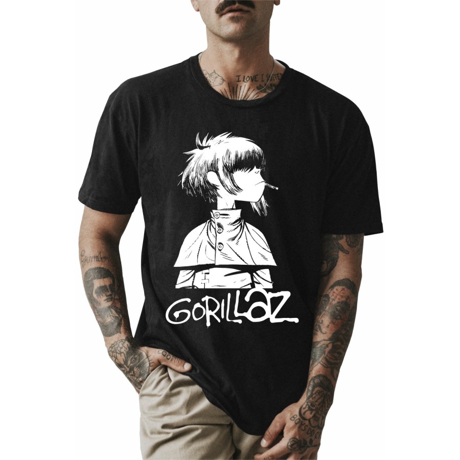 Rockwear Brasil - Camiseta Gorillaz Rockwear Preta