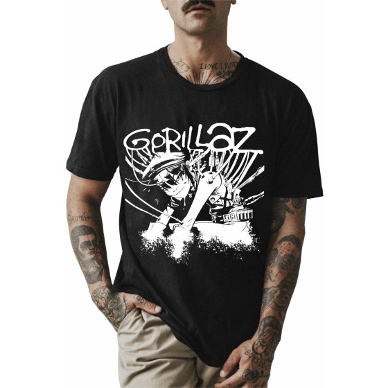 Rockwear Brasil - Camiseta Gorillaz 2 Rockwear Preta