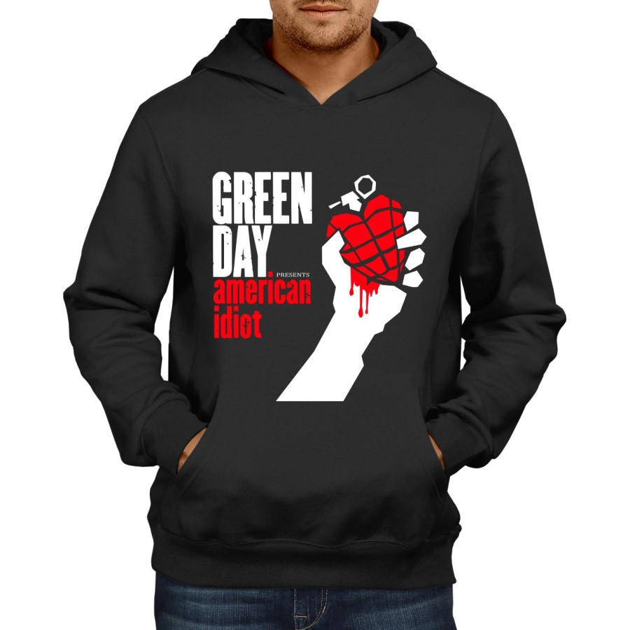 Rockwear Brasil - Moletom Green Day Rockwear Preto