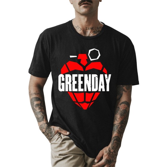 Rockwear Brasil - Camiseta Green Day 2 Rockwear Preta