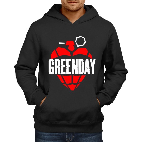 Rockwear Brasil - Moletom Green Day 2 Rockwear Preto