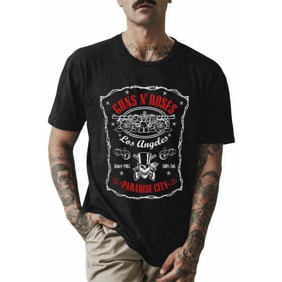 Rockwear Brasil - Camiseta Guns n' Roses 2 Rockwear Preta