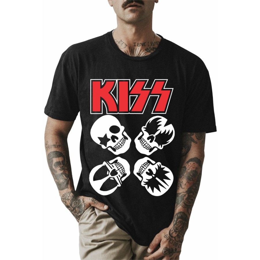 Rockwear Brasil - Camiseta KISS 3 Rockwear Preta