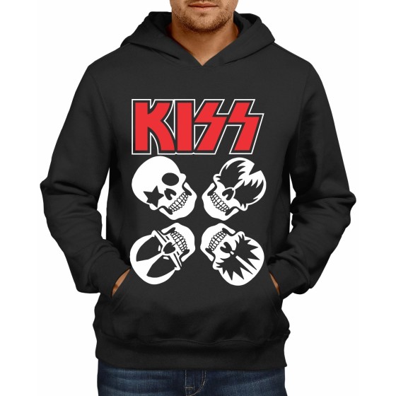 Rockwear Brasil - Moletom KISS 3 Rockwear Preto