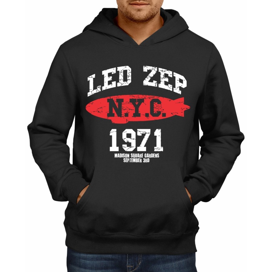 Rockwear Brasil - Moletom Led Zeppelin 2 Rockwear Preto