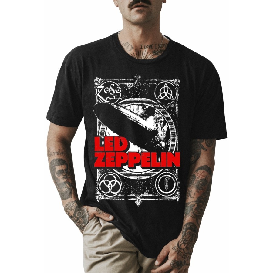 Rockwear Brasil - Camiseta Led Zeppelin 3 Rockwear Preta