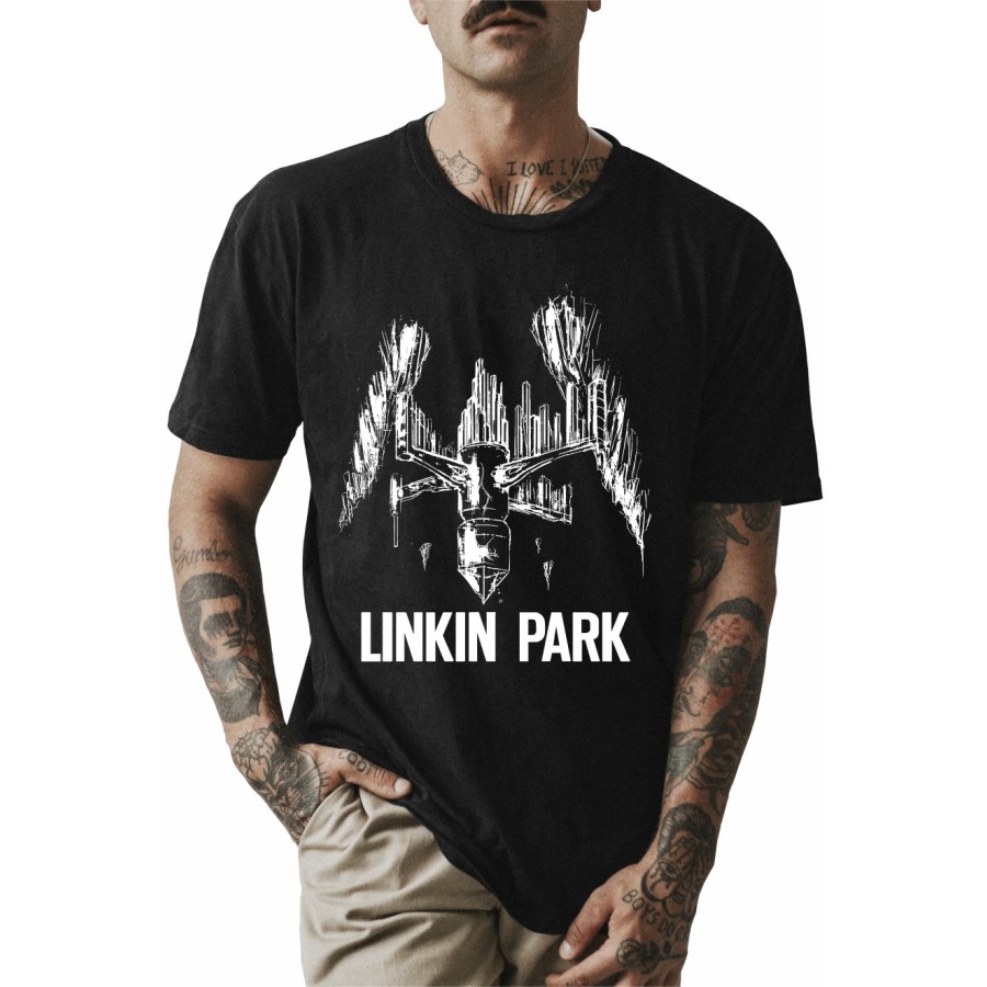 Rockwear Brasil - Camiseta Linkin Park 3 Rockwear Preta