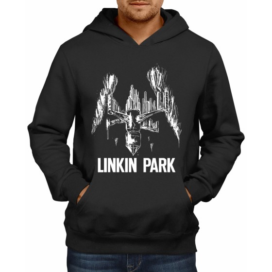 Rockwear Brasil - Moletom Linkin Park 3 Rockwear Preto