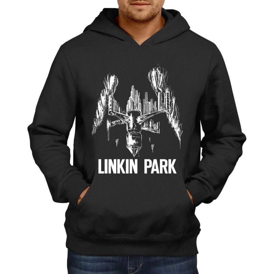 Rockwear Brasil - Moletom Linkin Park 3 Rockwear Preto