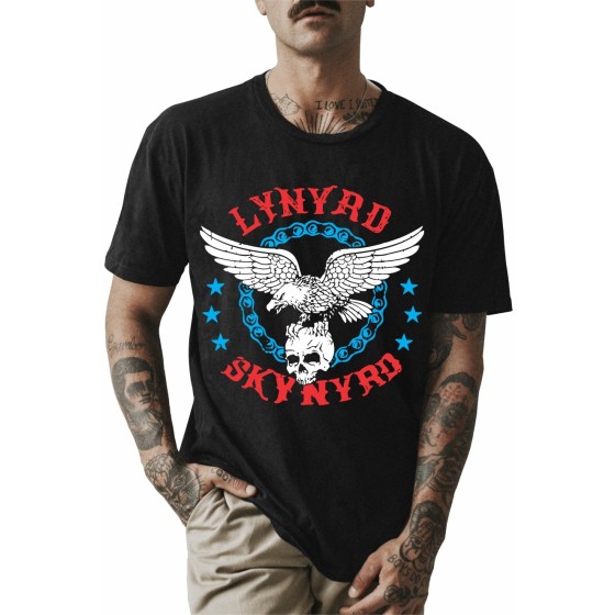 Rockwear Brasil - Camiseta Lynyrd Skynyrd 2 Rockwear Preta