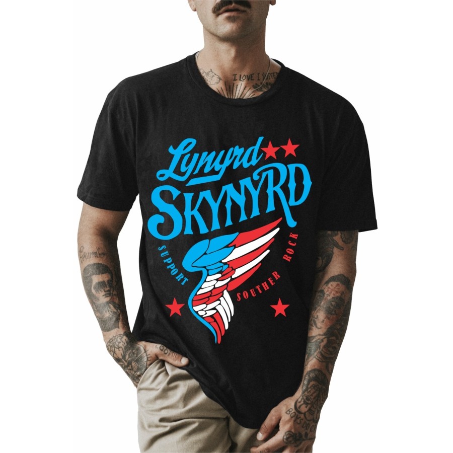 Rockwear Brasil - Camiseta Lynyrd Skynyrd 3 Rockwear Preta