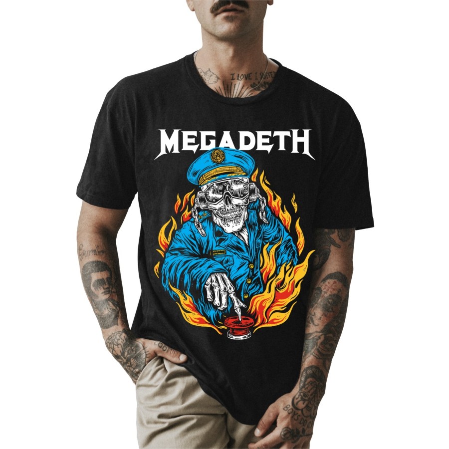 Rockwear Brasil - Camiseta Megadeth 2 Rockwear Preta