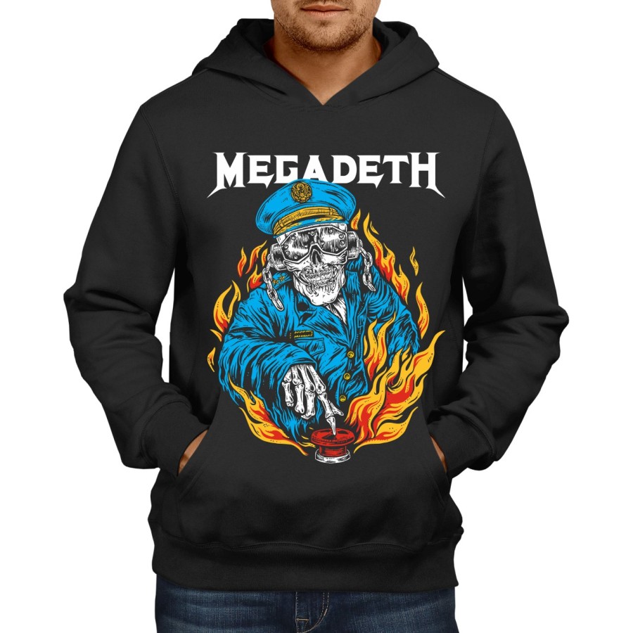 Rockwear Brasil - Moletom Megadeth 2 Rockwear Preto