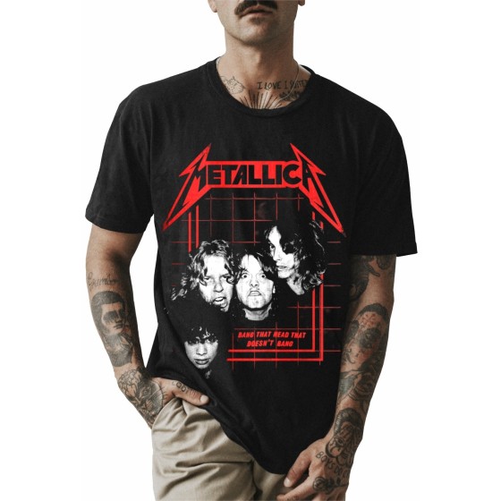 Rockwear Brasil - Camiseta Metallica 2 Rockwear Preta