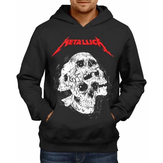 Rockwear Brasil - Moletom Metallica 4 Rockwear Preto