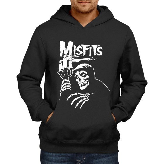 Rockwear Brasil - Moletom Misfits 2 Rockwear Preto