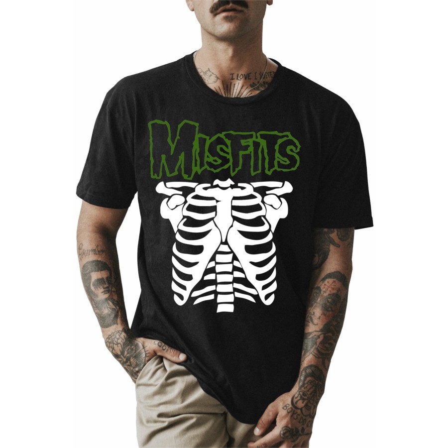 Rockwear Brasil - Camiseta Misfits 3 Rockwear Preta