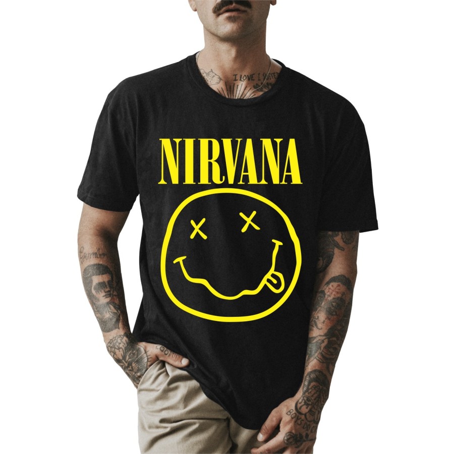 Rockwear Brasil - Camiseta Nirvana Rockwear Preta