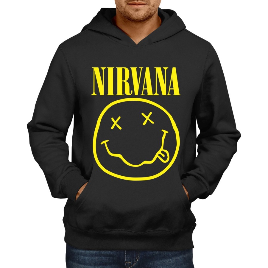 Rockwear Brasil - Moletom Nirvana Rockwear Preto