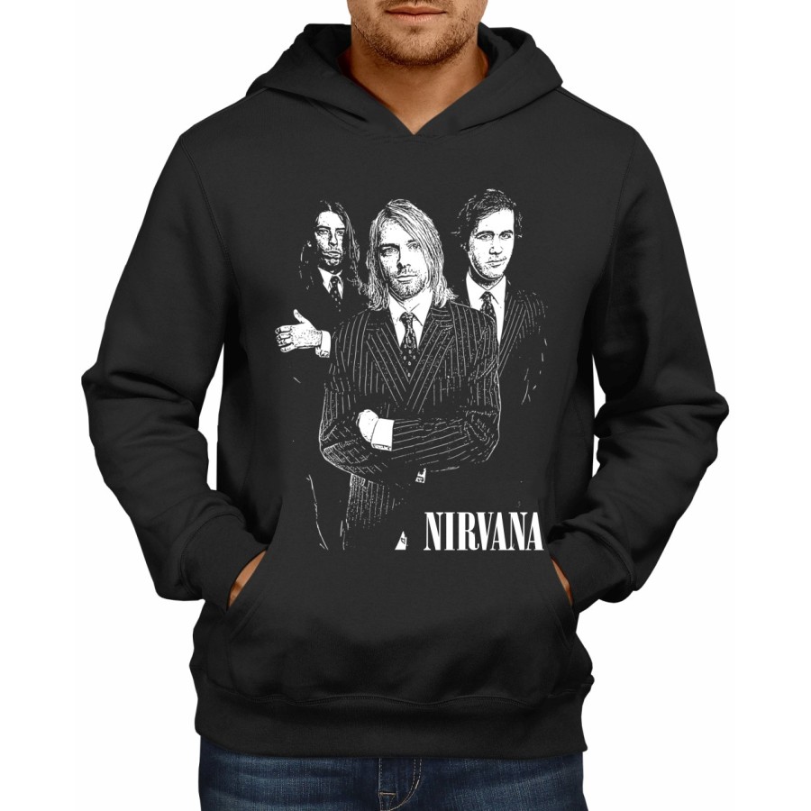 Rockwear Brasil - Moletom Nirvana 2 Rockwear Preto