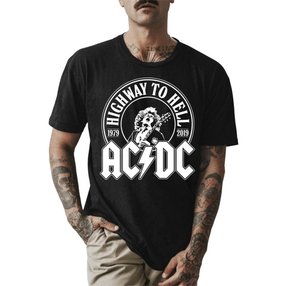 Rockwear Brasil - Camiseta ACDC Rockwear Preta