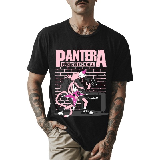 Rockwear Brasil - Camiseta Pantera 3 Rockwear Preta